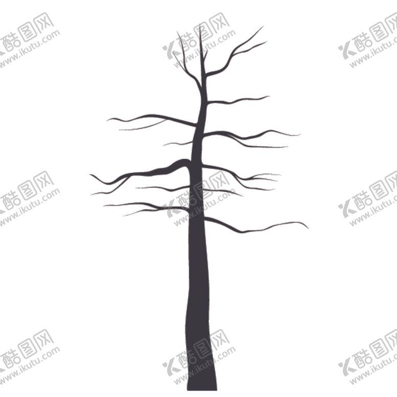 编号：28382809281224077335【酷图网】源文件下载-黑色植物树木剪影