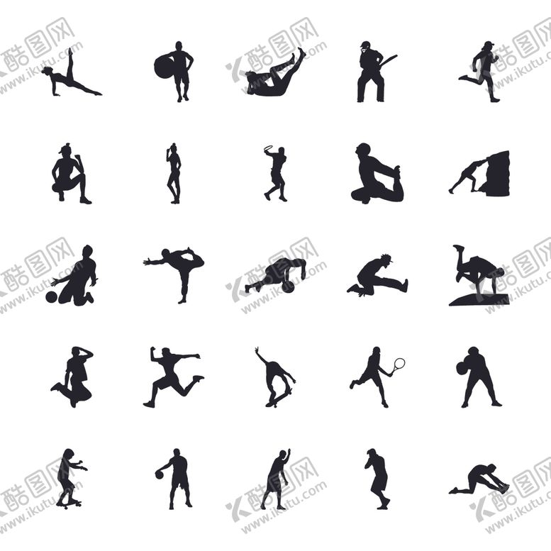 编号：99851010050230514457【酷图网】源文件下载-运动剪影