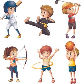 卡通体育儿童