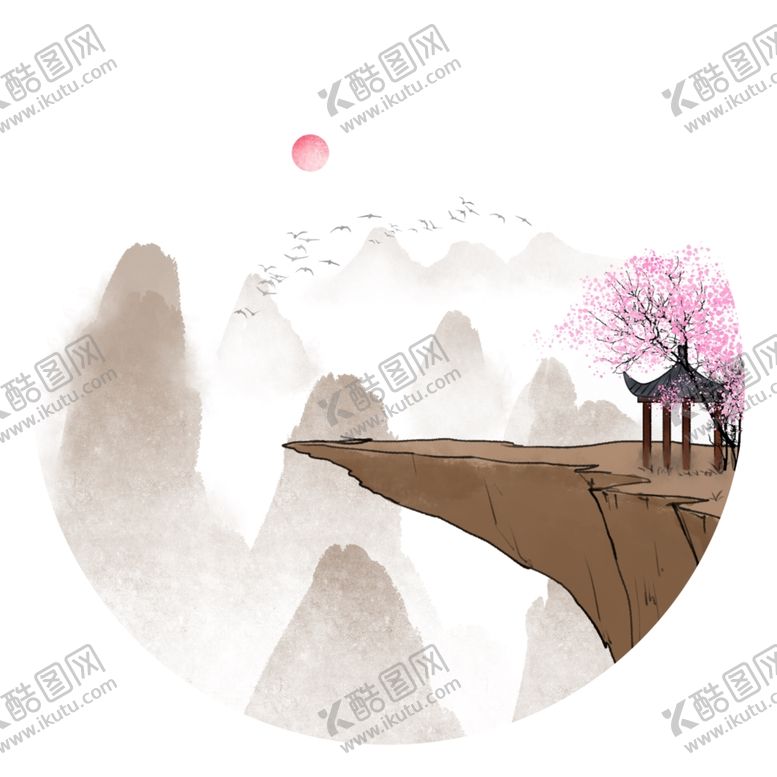 编号：63843806240524271608【酷图网】源文件下载-水墨山水