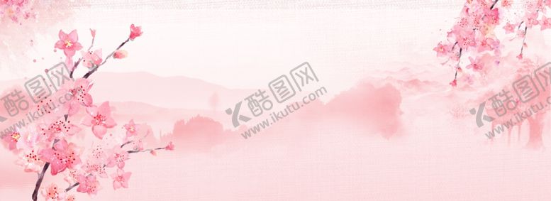 编号：83495909281013238581【酷图网】源文件下载-唯美桃花春天背景