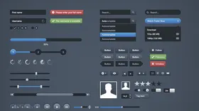 UI素材web端设计文件网站设计