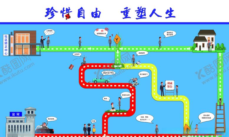 编号：76269309172044098544【酷图网】源文件下载-社区矫正文化墙