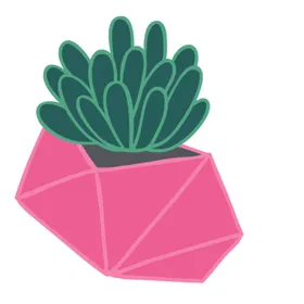 小清新仙人掌绘画图案