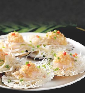 蒜蓉粉丝蒸元贝