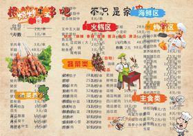 烧烤菜单