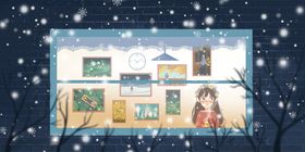 森系插画海报背景植物花纹设计装饰叶片