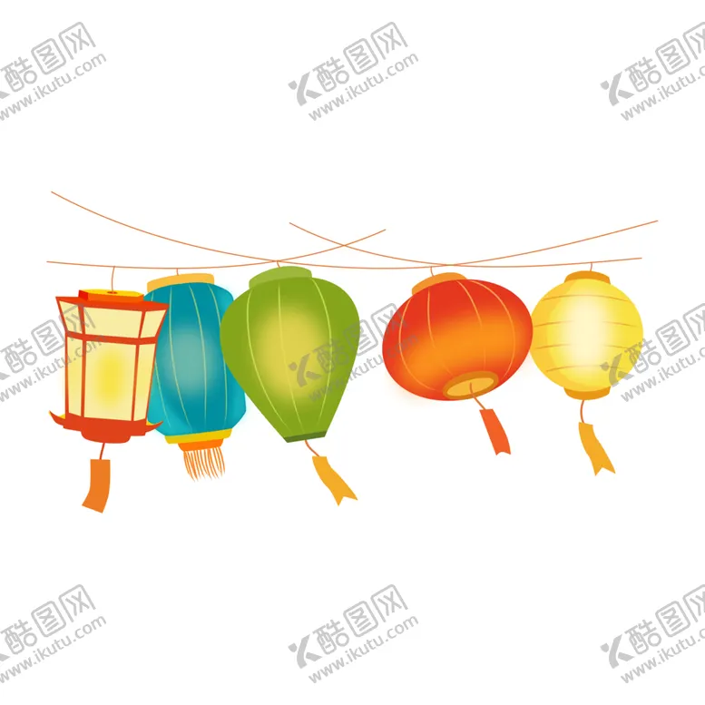 编号：33668001291731407871【酷图网】源文件下载-元宵节七彩灯笼灯谜