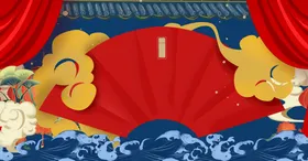 国潮风背景