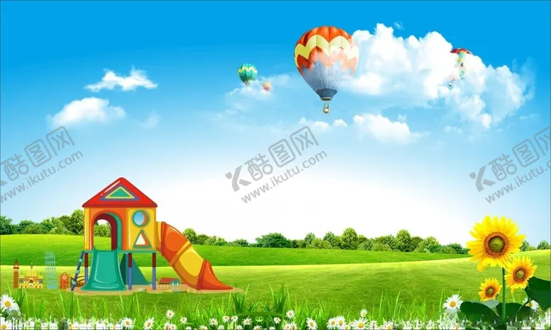 编号：50355501311654267650【酷图网】源文件下载-幼儿园卡通背景