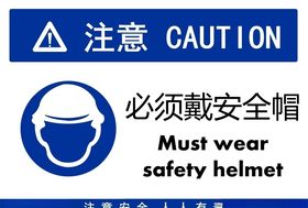 必须戴安全帽