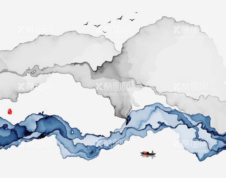 编号：62421812232019409922【酷图网】源文件下载-烟雾水墨山水