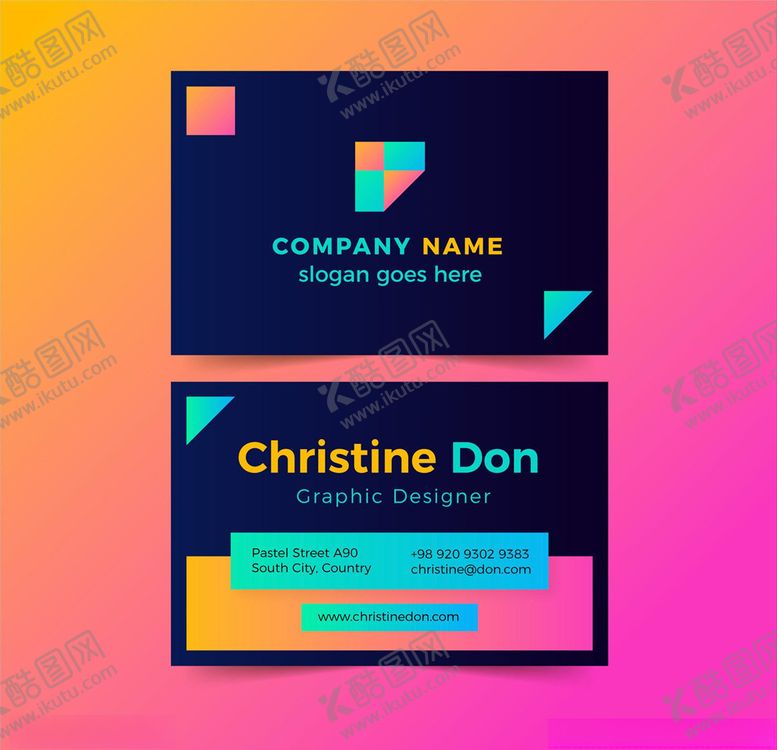 编号：92050509250306548361【酷图网】源文件下载-名片设计