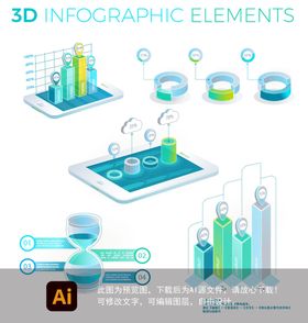 3D信息图表