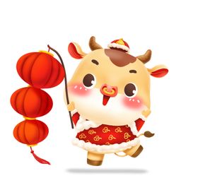 新年牛福娃娃