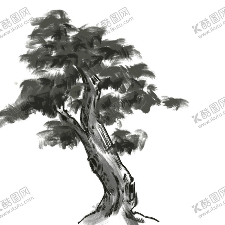 编号：64457105070814494747【酷图网】源文件下载-水墨中国风迎客松