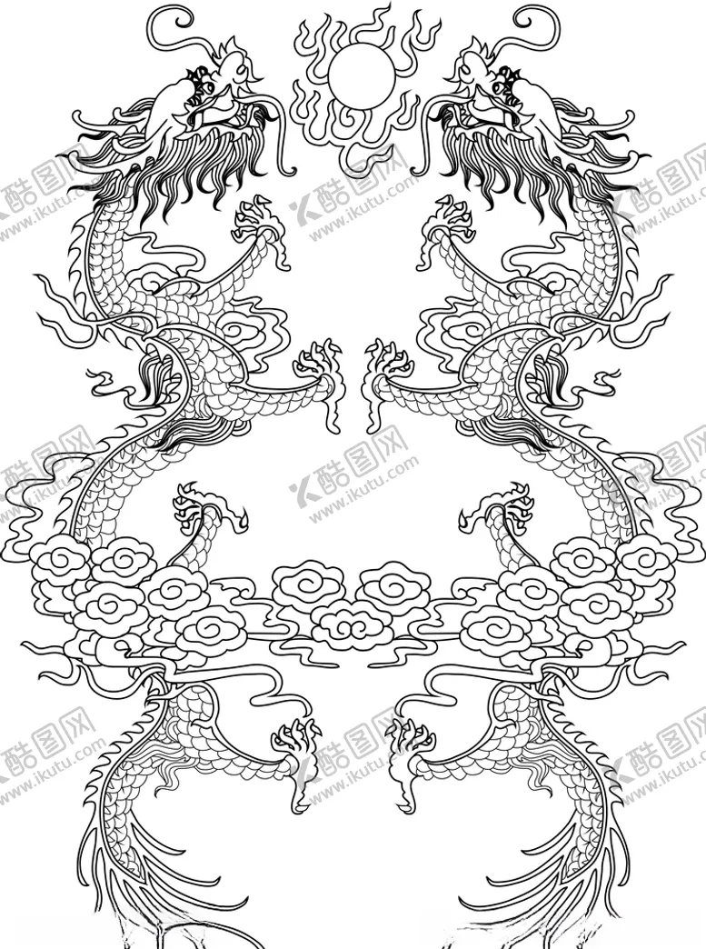 编号：10942306270907074561【酷图网】源文件下载-中国风龙纹
