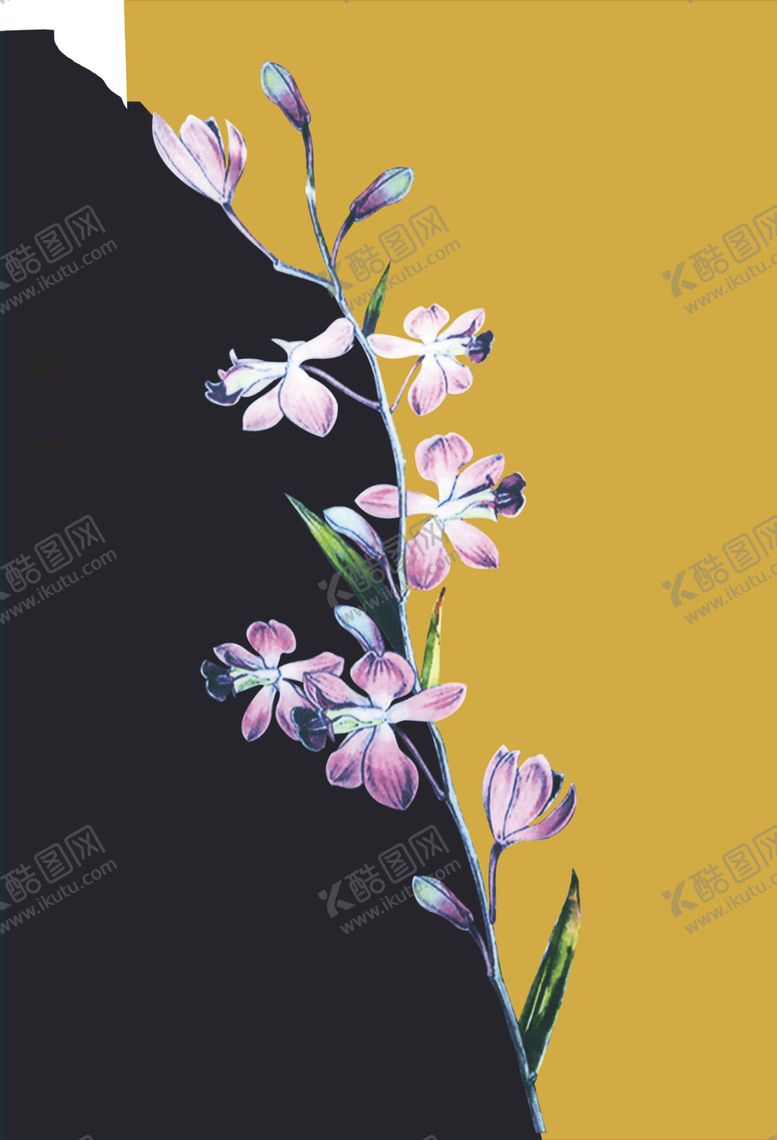 编号：59078409281358589659【酷图网】源文件下载-大牌印花手绘花