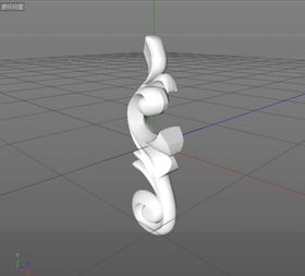 C4D模型欧式雕花