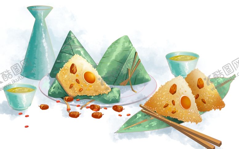 编号：20339507030216063909【酷图网】源文件下载-端午节插画