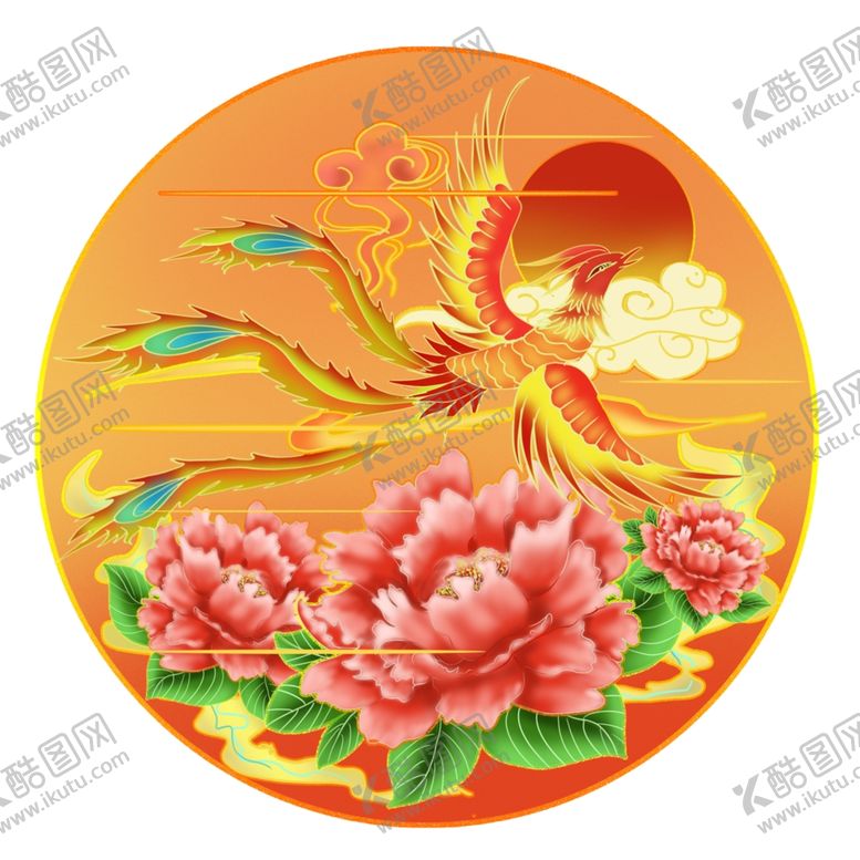 编号：63995702100741027518【酷图网】源文件下载-国潮烫金凤凰