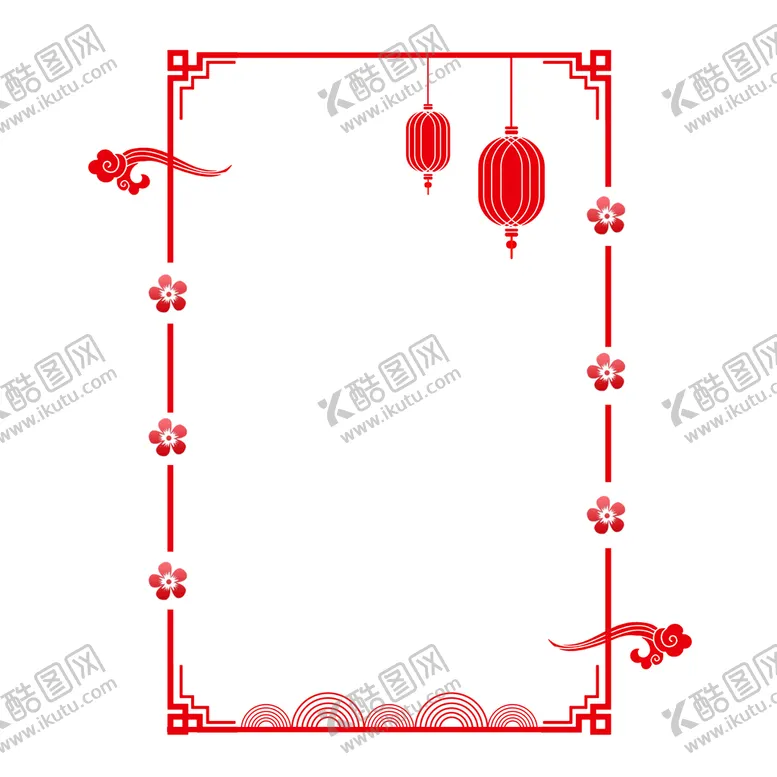 编号：40658309150548072305【酷图网】源文件下载-国潮边框 