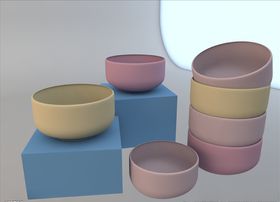 厨房碗C4D模型