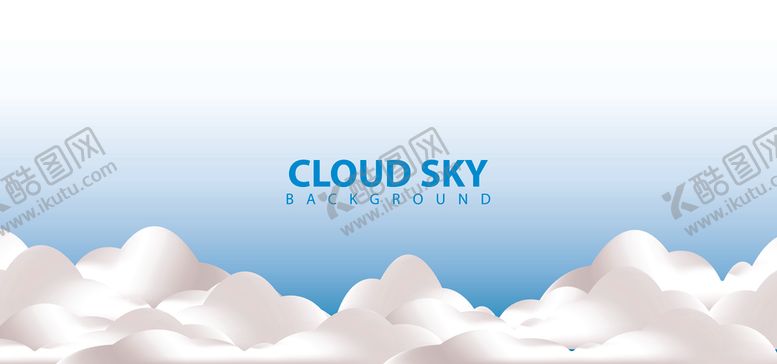 抽象天空云白层背景
