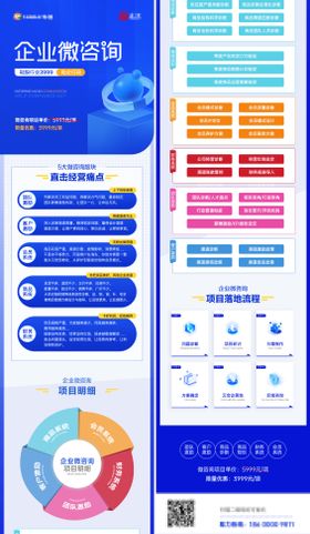 教育咨询培训线上长图微商详情图海报