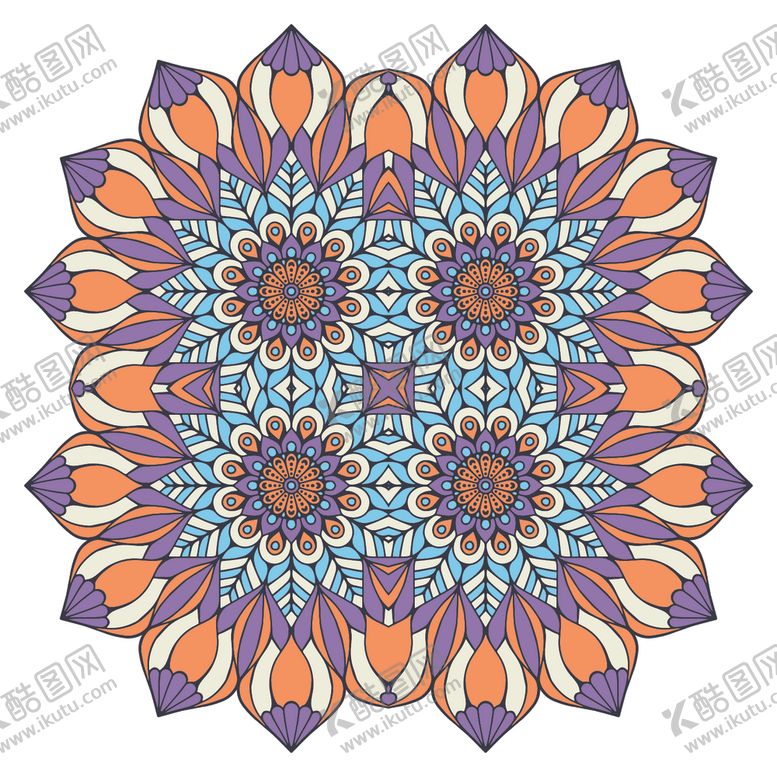 编号：68065609150740149174【酷图网】源文件下载-复古民族花纹