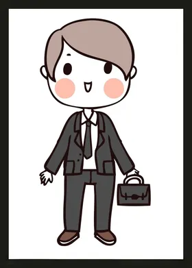 手绘男人男孩动画卡通动画卡通