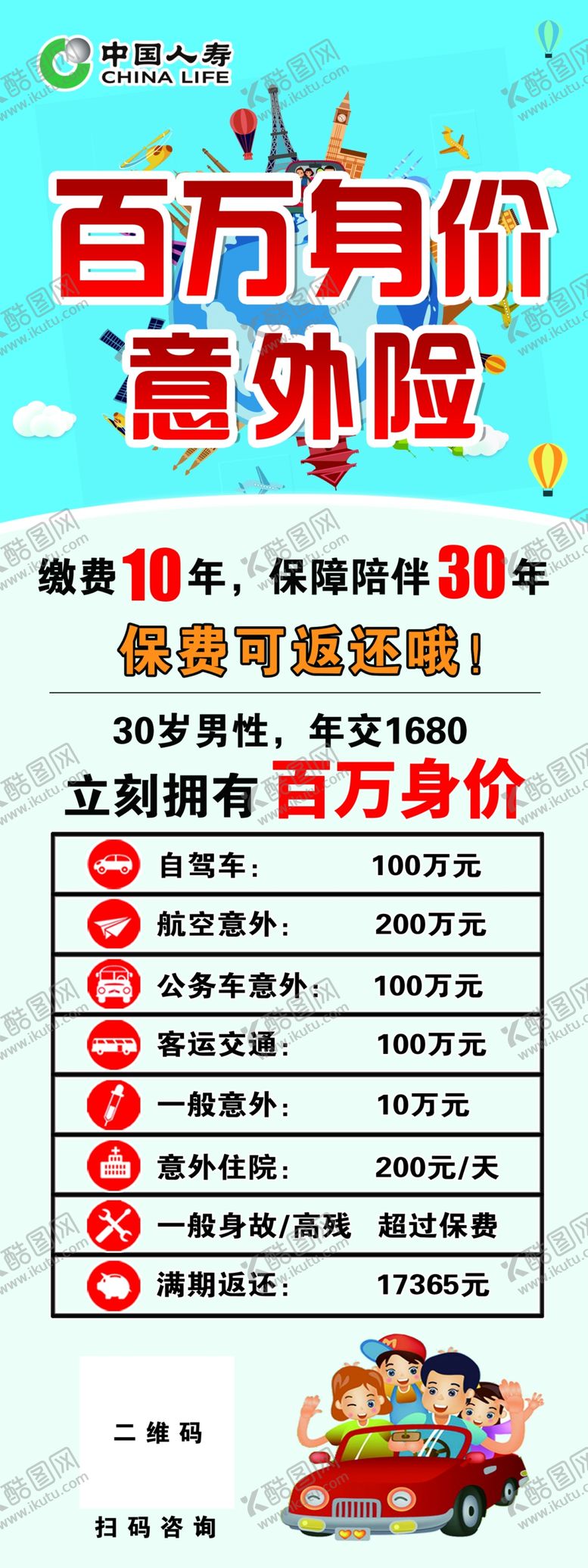 编号：58867110250159111598【酷图网】源文件下载-意外险展架