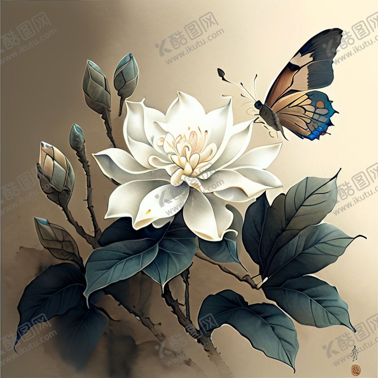 编号：37418201121535076674【酷图网】源文件下载-国风花朵