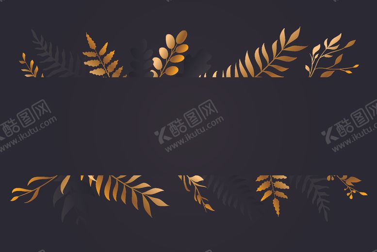 编号：56584610220605493635【酷图网】源文件下载-金色叶子背景