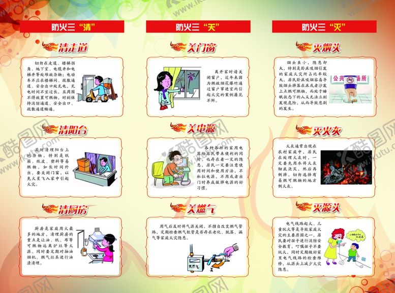 编号：21566503140844437248【酷图网】源文件下载-消防安全知识折页