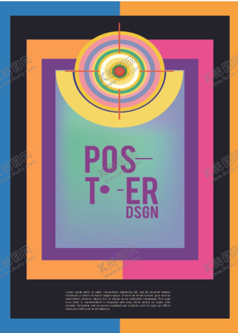 编号：78698909161548473323【酷图网】源文件下载-几何拼接创意海报图案