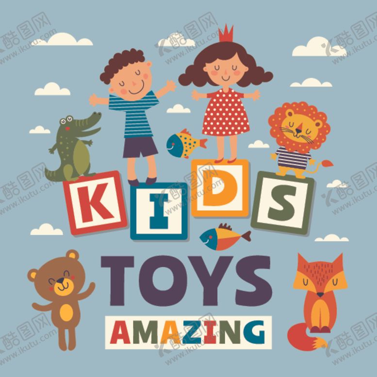 编号：66156409252343095115【酷图网】源文件下载-儿童节海报设计模板