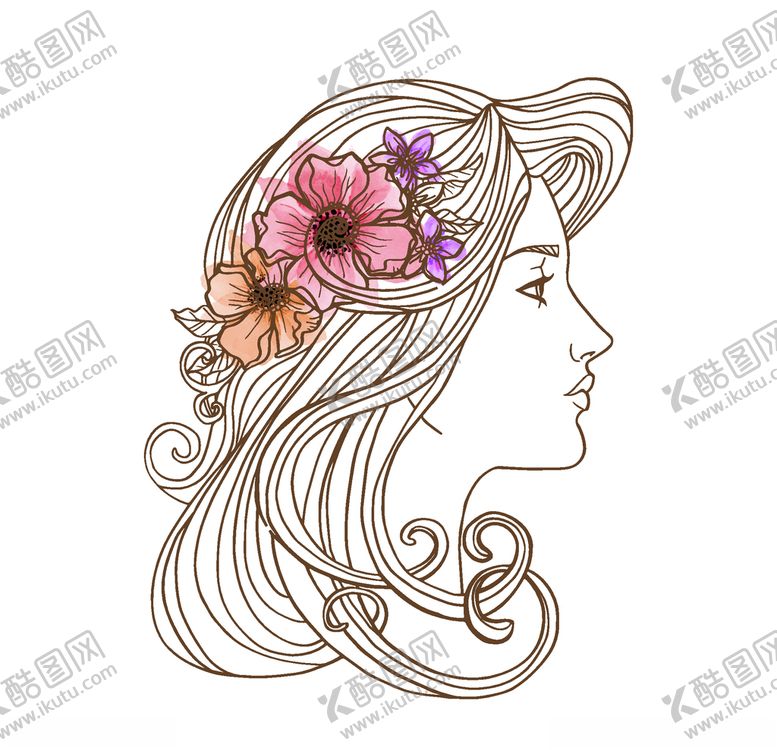 编号：36146210031250147120【酷图网】源文件下载-美女插画