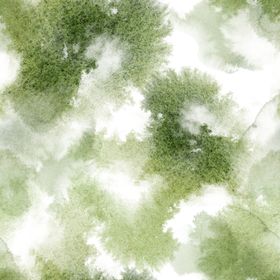 渐变背景绿色水墨