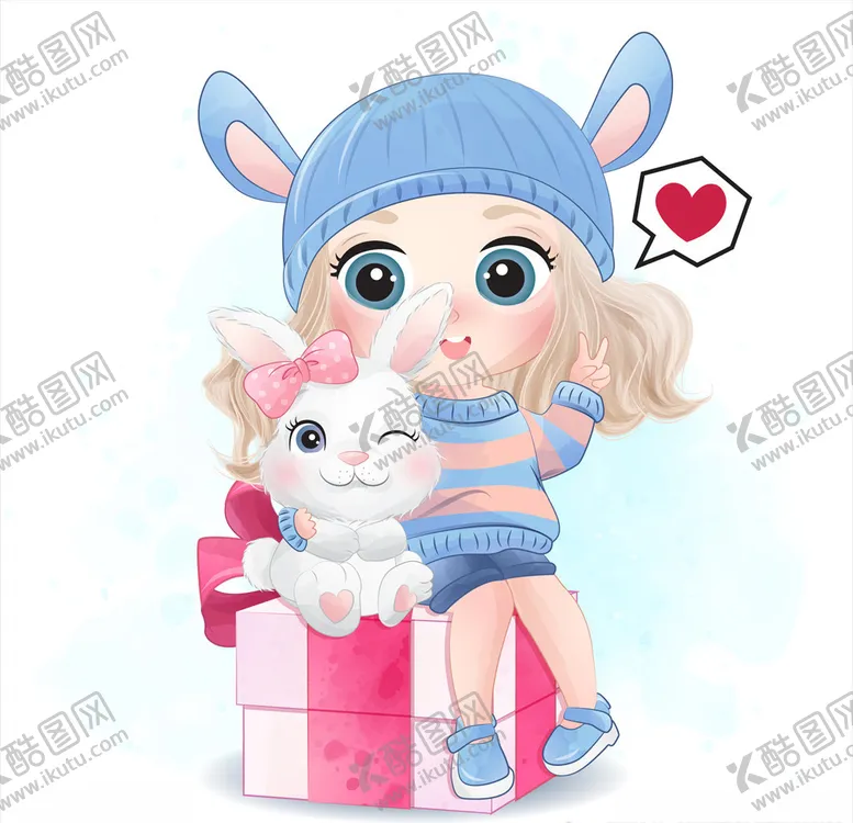 编号：44795206301951216580【酷图网】源文件下载-卡通小女孩