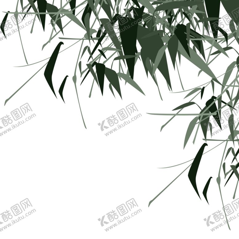 编号：95918110251733357891【酷图网】源文件下载-竹子竹叶装饰元素