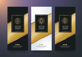 高端黑金风格名片设计