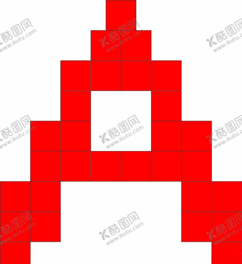 编号：70812905092028209206【酷图网】源文件下载-像素马赛克字母A