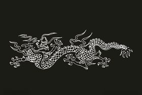 龙纹理线条图