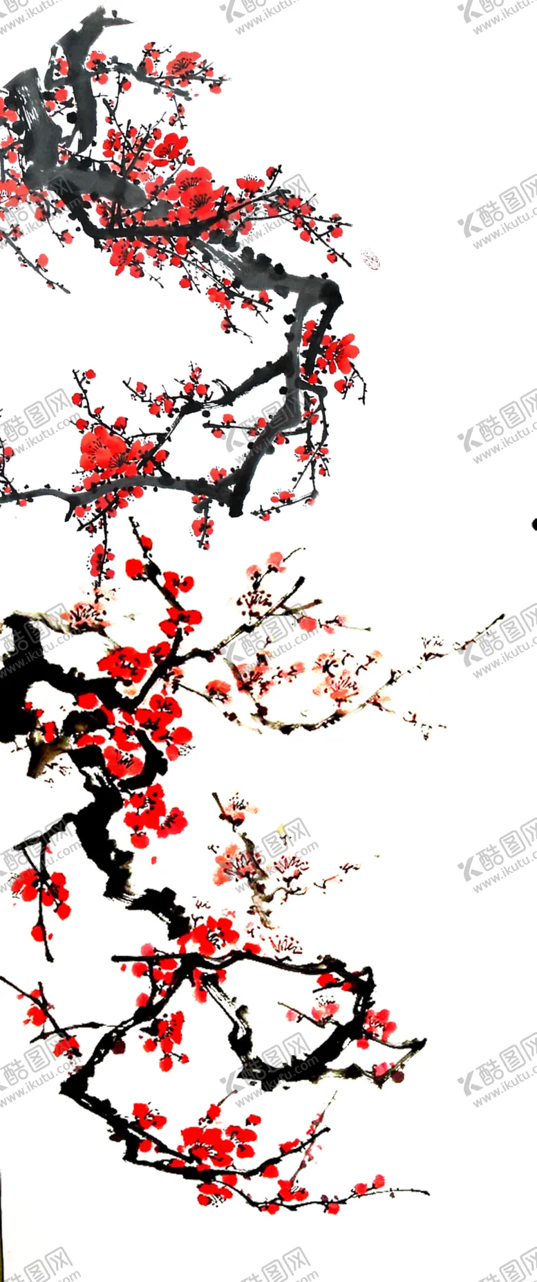 编号：43241205061848226800【酷图网】源文件下载-中国风水墨梅