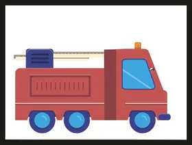 手绘动画汽车