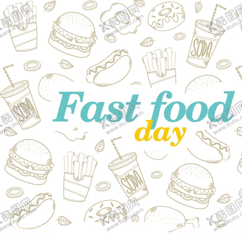 编号：84267509201338481863【酷图网】源文件下载-西式快餐食物背景