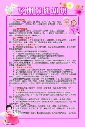 孕期保健知识