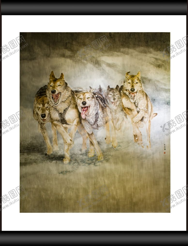 编号：36641409282110384657【酷图网】源文件下载-奔跑的狼