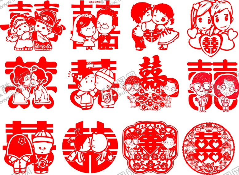 编号：16259011081450151972【酷图网】源文件下载-喜字